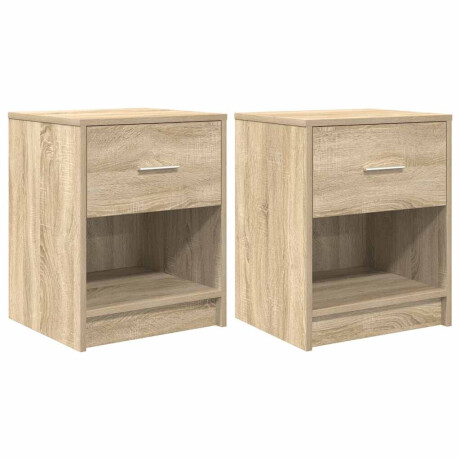 vidaXL Nachtkastjes 2 st met lade 40x34x50 cm sonoma eikenkleurig afbeelding2 - 1