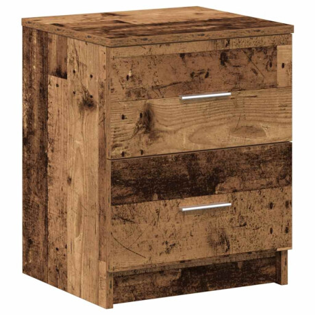 vidaXL Nachtkastje met 2 lades 40x36x50 cm oud houtkleurig afbeelding2 - 1