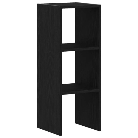 vidaXL Boekenkast stapelbaar 30x30x80 cm bewerkt hout zwart eikenkleur afbeelding2 - 1