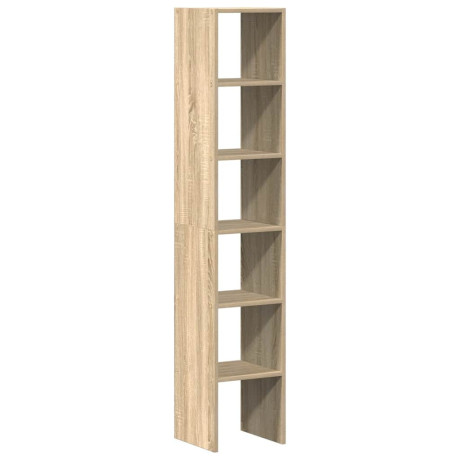 vidaXL Boekenkasten 2 st 30x30x80 cm bewerkt hout sonoma eiken afbeelding2 - 1