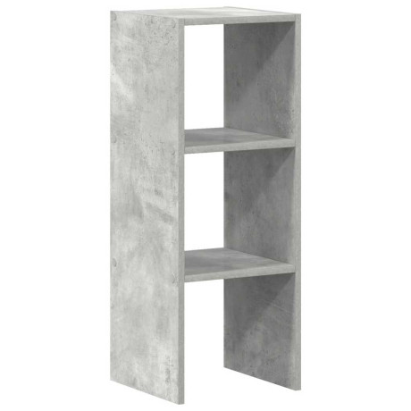 vidaXL Boekenkast stapelbaar 30x30x80 cm bewerkt hout betongrijs afbeelding2 - 1