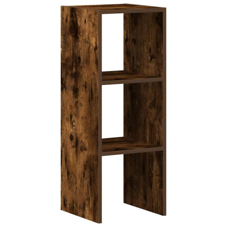 vidaXL Boekenkast stapelbaar 30x30x80 cm bewerkt hout gerookt eiken afbeelding2 - 1