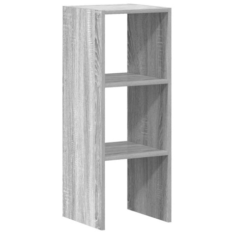 vidaXL Boekenkast stapelbaar 30x30x80 cm bewerkt hout grijs sonoma afbeelding2 - 1