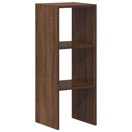 vidaXL Boekenkast stapelbaar 30x30x80 cm bewerkt hout bruin eikenkleur afbeelding2 - 1