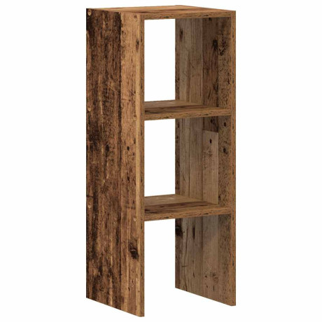 vidaXL Boekenkast stapelbaar 30x30x80 cm bewerkt hout oud houtkleurig afbeelding2 - 1