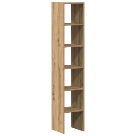 vidaXL Boekenkasten 2 st 30x30x80 cm bewerkt hout artisanaal eiken afbeelding2 - 1