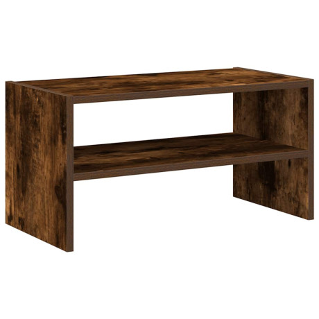 vidaXL Schoenenrek stapelbaar 60x30x30,5 cm gerookt eikenkleurig afbeelding2 - 1