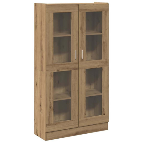vidaXL Dressoir Artisan Eikenhout 82,5x30,5x150 cm Bewerkt Hout afbeelding2 - 1
