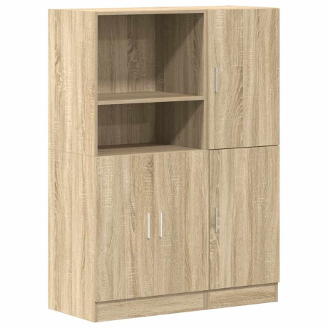 vidaXL 2-delige Keukenkastenset bewerkt hout sonoma eikenkleurig afbeelding2 - 1