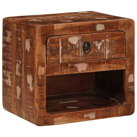 vidaXL Wandkastje Multikleur 40 x 30 x 36 cm massief gerecycled hout afbeelding2 - 1