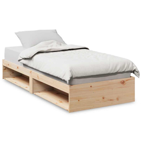 vidaXL Slaapbank zonder matras 100x200 cm massief grenenhout afbeelding2 - 1