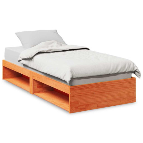 vidaXL Bedbank zonder matras wasbruin 100x200 cm massief grenenhout afbeelding2 - 1
