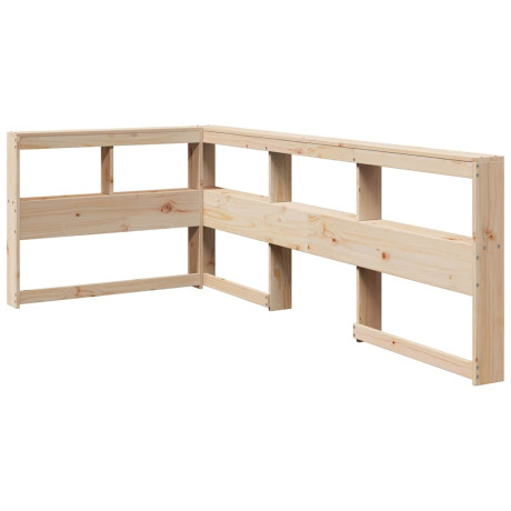 vidaXL Boekenkast Hoofdeinde L-vormig 80 cm massief grenenhout afbeelding2 - 1