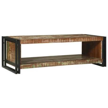vidaXL Salontafel Bruin 120 x 50 x 38 cm massief gerecycled hout afbeelding2 - 1