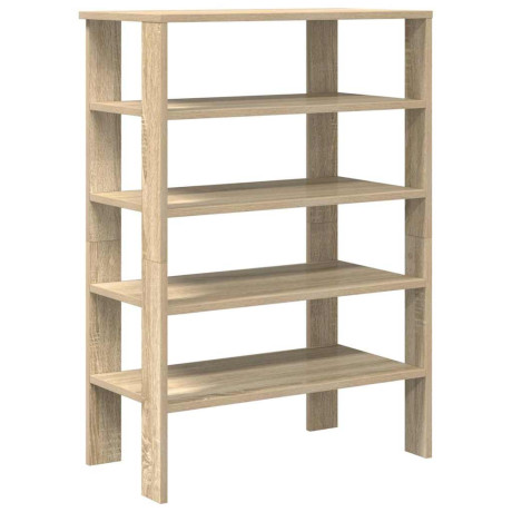 vidaXL Schoenenrek 61x32x87,5 cm bewerkt hout sonoma eikenkleurig afbeelding2 - 1