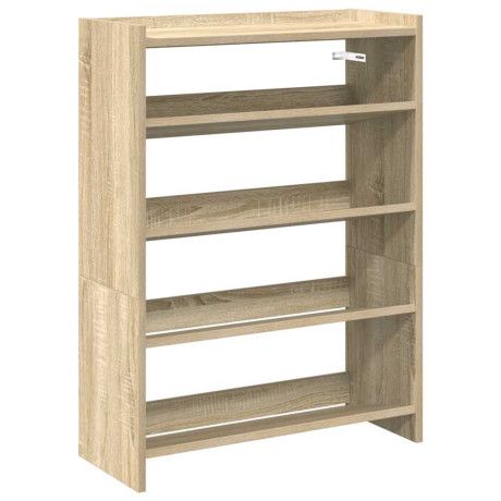 vidaXL Schoenenrek 60x25x81 cm bewerkt hout sonoma eikenkleurig afbeelding2 - 1