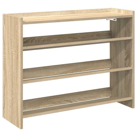 vidaXL Schoenenrek 80x25x61,5 cm bewerkt hout sonoma eikenkleurig afbeelding2 - 1