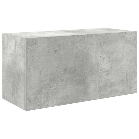 vidaXL Badkamerwandkast 60x25x30 cm bewerkt hout betongrijs afbeelding2 - 1