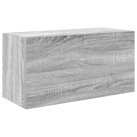 vidaXL Badkamerwandkast 60x25x30 cm bewerkt hout grijs sonoma eiken afbeelding2 - 1