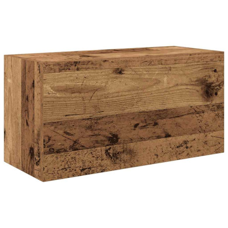 vidaXL Badkamerwandkast 60x25x30 cm bewerkt hout oud houtkleurig afbeelding2 - 1