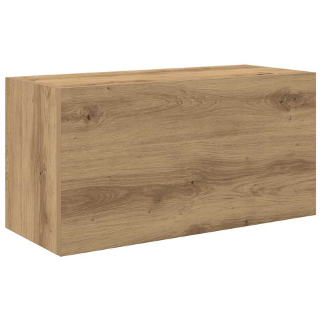 vidaXL Badkamerwandkast 60x25x30 cm bewerkt hout artisanaal eikenkleur afbeelding2 - 1