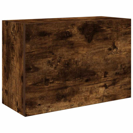 vidaXL Badkamerwandkast 60x25x40 cm bewerkt hout gerookt eikenkleurig afbeelding2 - 1