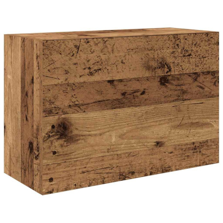 vidaXL Badkamerwandkast 60x25x40 cm bewerkt hout oud houtkleurig afbeelding2 - 1