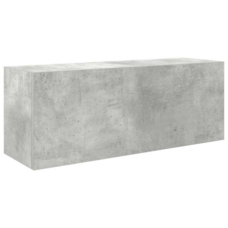 vidaXL Badkamerwandkast 80x25x30 cm bewerkt hout betongrijs afbeelding2 - 1