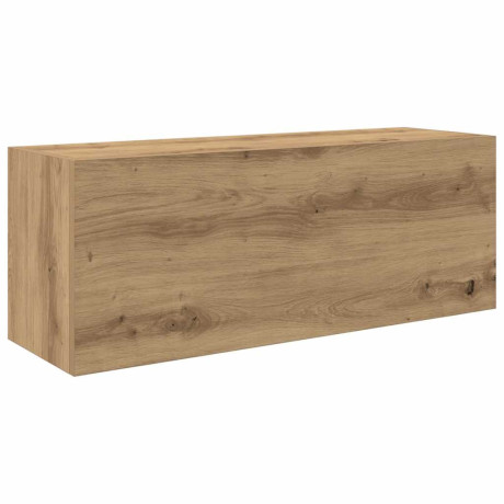 vidaXL Badkamerwandkast 80x25x30 cm bewerkt hout artisanaal eikenkleur afbeelding2 - 1
