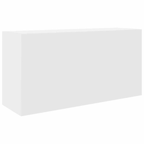 vidaXL Badkamerwandkast 80x25x40 cm bewerkt hout wit afbeelding2 - 1