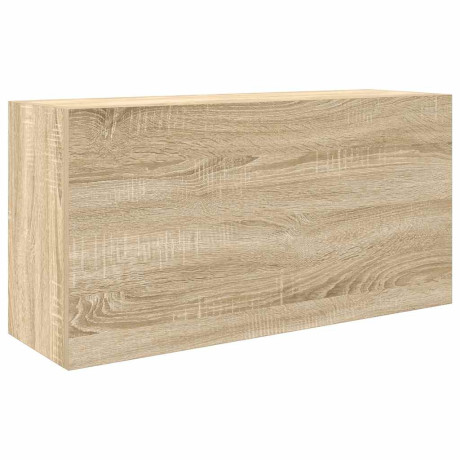 vidaXL Badkamerwandkast 80x25x40 cm bewerkt hout sonoma eikenkleurig afbeelding2 - 1