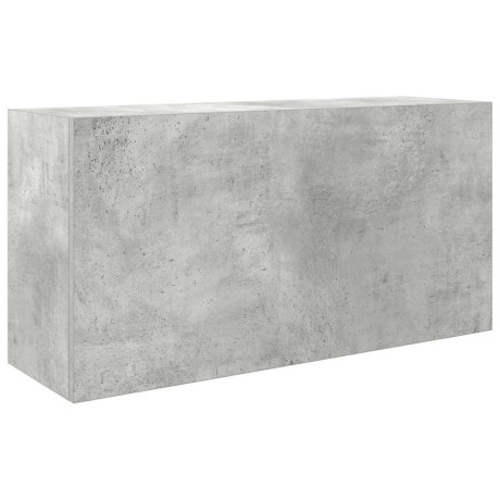 vidaXL Badkamerwandkast 80x25x40 cm bewerkt hout betongrijs afbeelding2 - 1