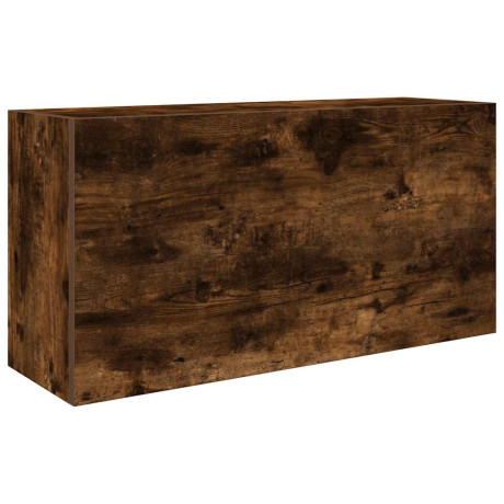 vidaXL Badkamerwandkast 80x25x40 cm bewerkt hout gerookt eikenkleurig afbeelding2 - 1