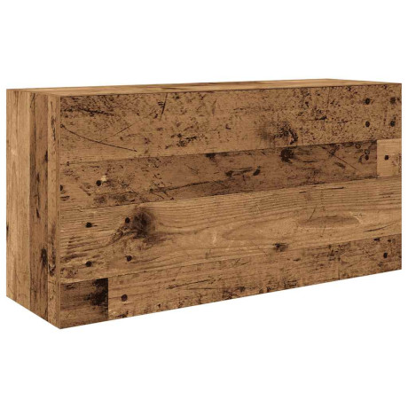 vidaXL Badkamerwandkast 80x25x40 cm bewerkt hout oud houtkleurig afbeelding2 - 1