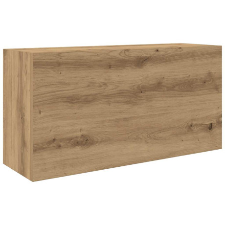 vidaXL Badkamerwandkast 80x25x40 cm bewerkt hout artisanaal eikenkleur afbeelding2 - 1