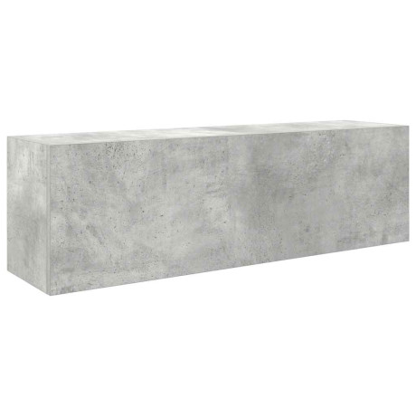 vidaXL Badkamerwandkast 100x25x30 cm bewerkt hout betongrijs afbeelding2 - 1