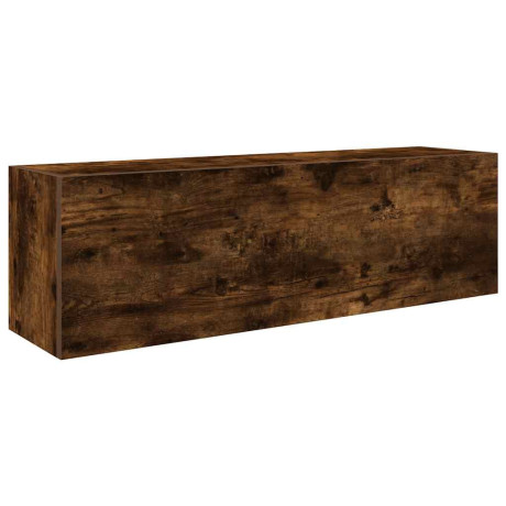 vidaXL Badkamerwandkast 100x25x30 cm bewerkt hout gerookt eikenkleurig afbeelding2 - 1