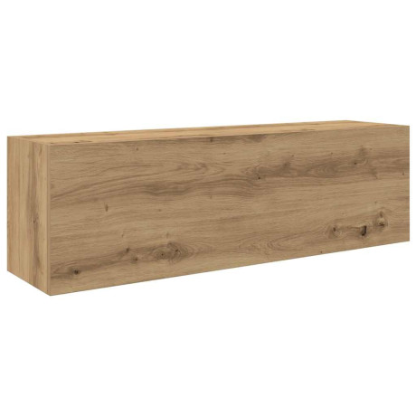 vidaXL Badkamerwandkast 100x25x30cm bewerkt hout artisanaal eikenkleur afbeelding2 - 1