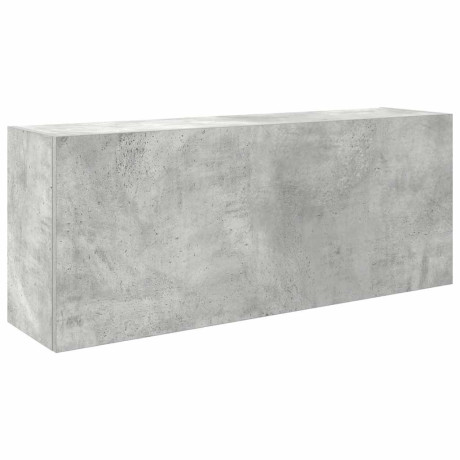vidaXL Badkamerwandkast 100x25x40 cm bewerkt hout betongrijs afbeelding2 - 1
