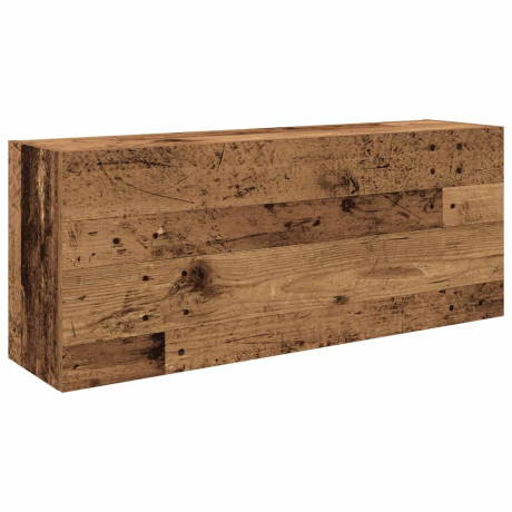 vidaXL Badkamerwandkast 100x25x40 cm bewerkt hout oud houtkleurig afbeelding2 - 1
