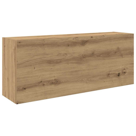 vidaXL Badkamerwandkast 100x25x40cm bewerkt hout artisanaal eikenkleur afbeelding2 - 1