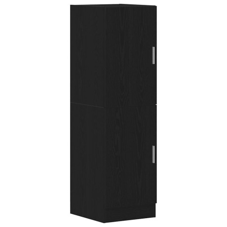 vidaXL Keukenkast 38x41,5x131,5 cm bewerkt hout zwart afbeelding2 - 1