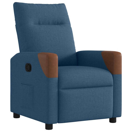 vidaXL Fauteuil verstelbaar stof blauw afbeelding2 - 1