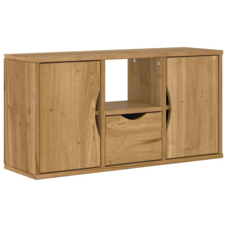 vidaXL Tv-meubel met lade ODDA 79x24x40 cm massief grenenhout afbeelding2 - 1