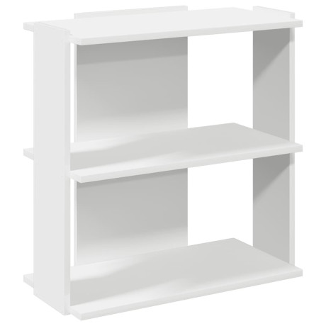 vidaXL Boekenkast 3-laags 60x30x60 cm bewerkt hout wit afbeelding2 - 1