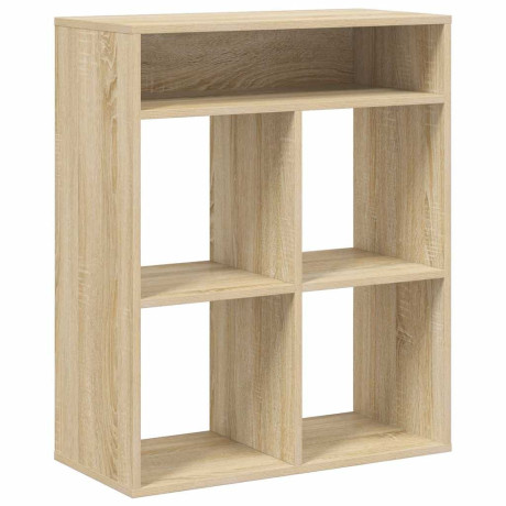 vidaXL Boekenkast 66x31x80 cm bewerkt hout sonoma eikenkleurig afbeelding2 - 1