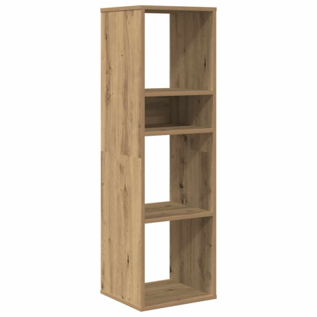 vidaXL Boekenkast 34x31x112 cm bewerkt hout artisanaal eikenkleur afbeelding2 - 1