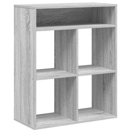 vidaXL Boekenkast 66x31x80 cm bewerkt hout grijs sonoma eikenkleurig afbeelding2 - 1