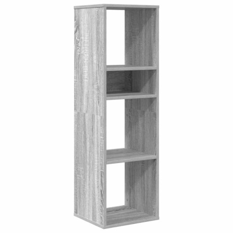 vidaXL Boekenkast 34x31x112 cm bewerkt hout grijs sonoma eikenkleurig afbeelding2 - 1
