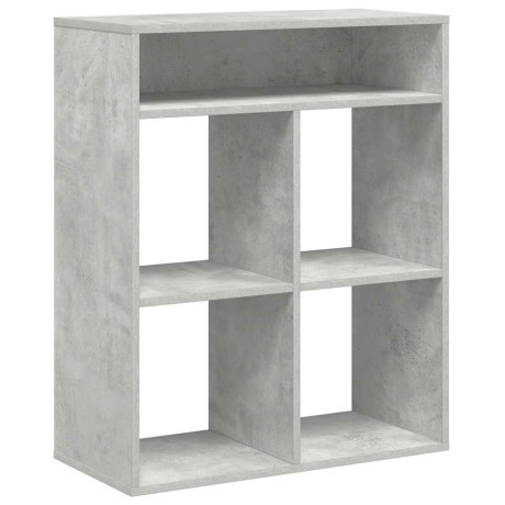 vidaXL Boekenkast 66x31x80 cm bewerkt hout betongrijs afbeelding2 - 1
